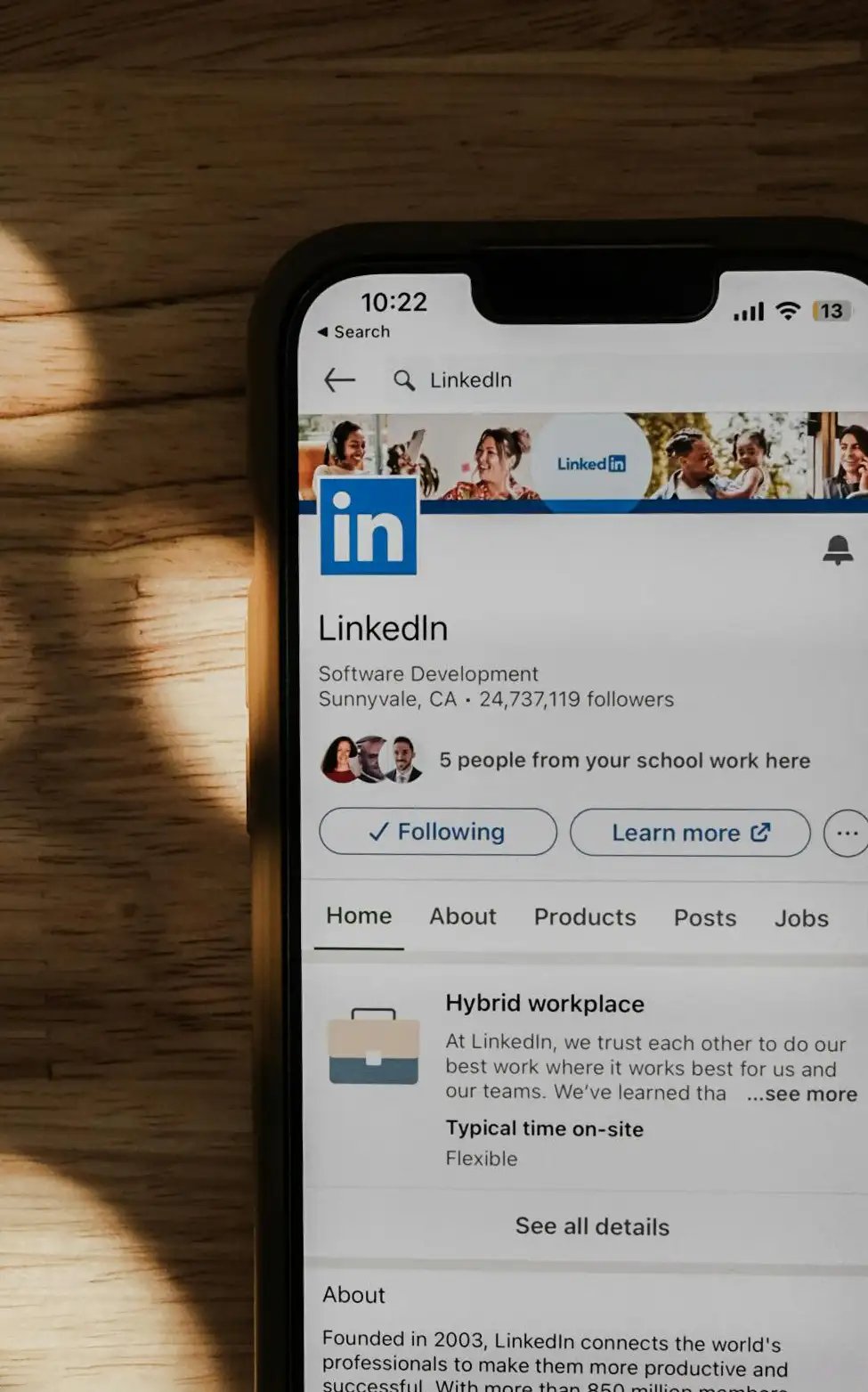 linkedin on phone linkedin on phone